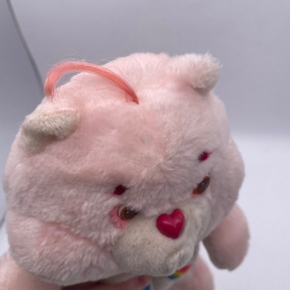 CHEER BEAR Vintage 1983 Kenner Care Bears 13" Plush Stuffed Toy PINK Rainbow - Picture 5 of 14